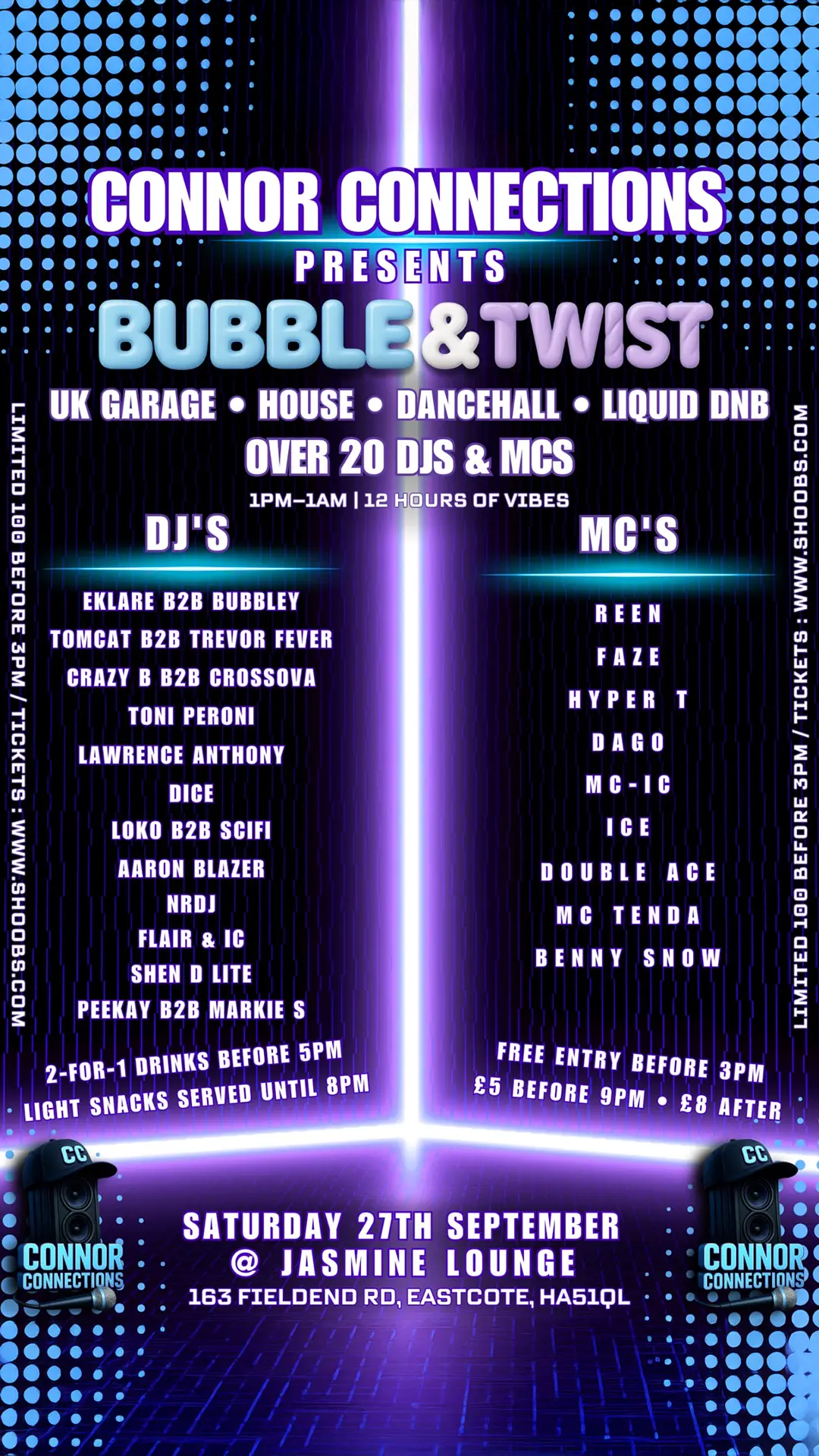 Bubble and Twist flyer